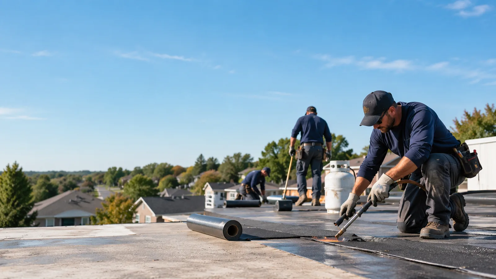 Flat Roof Leak Repair providers in Marine, IL